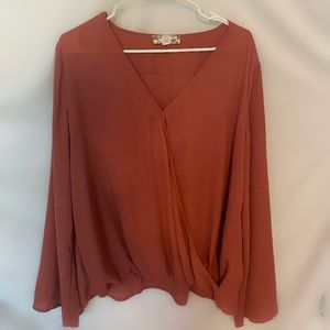 Pink rose baggy shirt in pinkish color